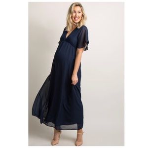 Pink Blush Maternity Maxi